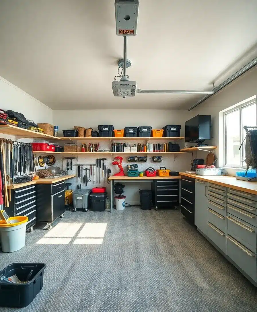 10 DIY Hacks To Organize Your Unfinished Garage Efficiently