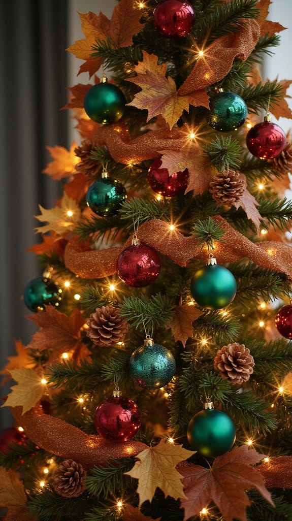 Tableau Canvas Pixels : Impression D'Art Sapin De Noël, Déco Automne Chaleureuse